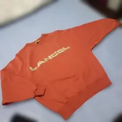 美品　LANCEL オレンジ トレーナー　古着　90年代