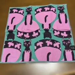 Atsuko Matano タオルハンカチ 猫柄