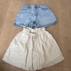 女の子　デニムショーツ　140サイズ