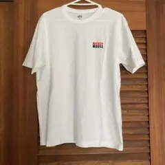ミッキーマウス 刺繍ロゴ Tシャツ ホワイト