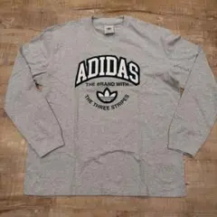 新品未使用！adidas 長袖カットソー グレー