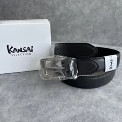カンサイセレクション KANSAI Selection ベルト ブラック レザー