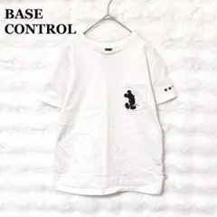 ベースコントロール 半袖 Tシャツ S ホワイト ディズニー ミッキー 刺繍のサムネイル