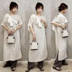 ニットワンピース ロングワンピース