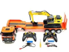Huina 1552 9Ch 1/18 重機回送大型トレーラー ラジコン - メルカリ