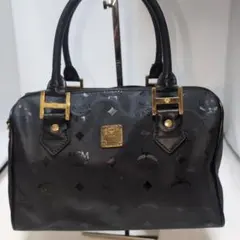 MCM エムシーエム ヴィセトス総柄 ナイロン☓レザー ミニボストンバッグのサムネイル