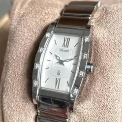 稼動品 SEIKO lk セイコールキア トノー 8Pダイヤ レディース 腕時計