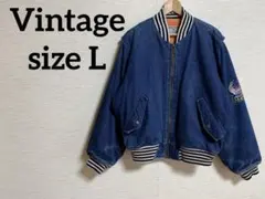 古着 ヴィンテージ デニム スタジャン 刺繍 ワッペン 80's 90's