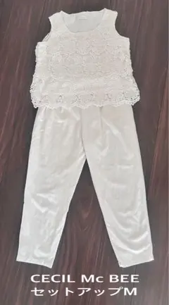 セシルマクビーCECILMc BEE白セットアップM