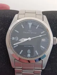 【美品】ORIENT STAR 希少 自動巻き腕時計 黒文字盤 　稼動