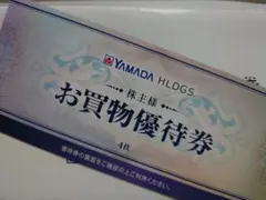 ヤマダ電機 お買物優待券　2,000円分(500円 4枚)　匿名配送