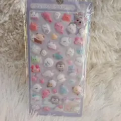 新品未開封 ③ ボンボンドロップシール風ぷくぷく 3D シール 平成 女児