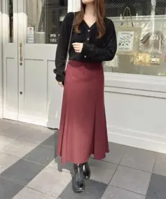 新品未使用品INGNIバックレースアップマーメイドスカート