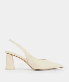 【新品】CHARLES&KEITH ポインテッドトゥスリングバックパンプス 37