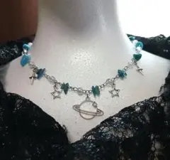 アパタイトさざれネックレス 宇宙 ウィッシュコア ドリームコア 個性的