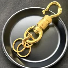 C4☆真鍮 カラビナ ブラス キーホルダー brass 検 クロムハーツのサムネイル