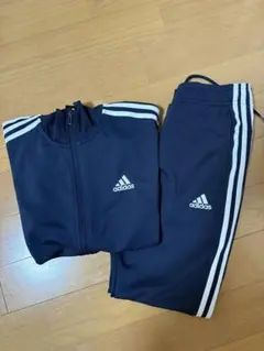 adidas ジャージ 上下セット 紺　エアロレディのサムネイル