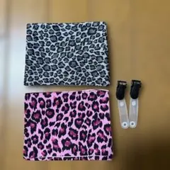 ヒョウ柄 移動ポケット 2個セット