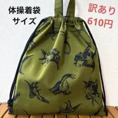 訳あり1132【おまとめ割不可】恐竜柄体操着袋