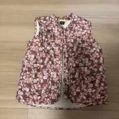 花柄ダウンベスト 4歳用