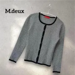 M.deux エムドゥ 長袖カーディガン 羽織 オフィスカジュアル ブラックのサムネイル