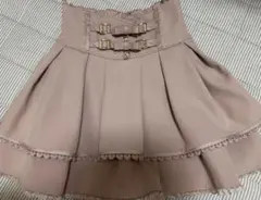 LIZULISA 2連リボンベルトスカパン ピンク