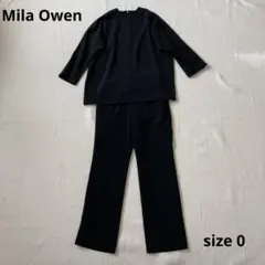 【美品】春　ミラオーウェン　パンツセットアップ　ブラック　Sサイズ