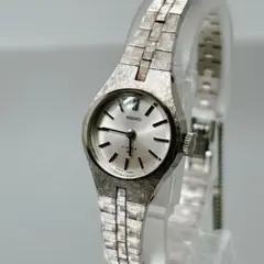 稼働品　SEIKO シルバー 21石　手巻き時計　レディース　ビンテージ　希少