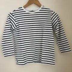 ユニクロ　綿100% ボーダーロンT 130