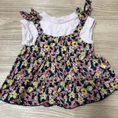 アプレレクール　半袖花柄チュニック