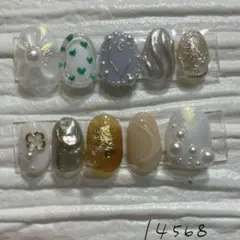 【現品】個性派　ポップ　ベリーショート　ネイルチップ