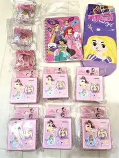 ディズニープリンセスシール/ノート&/靴下シャカシャカキーホルダー