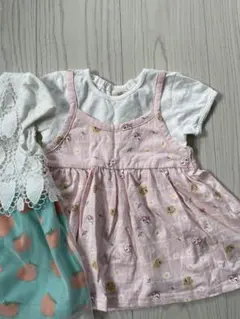 特価 アンパンマン キッズ服 ドキンちゃん ピンク 100 女の子 おまけ服付き