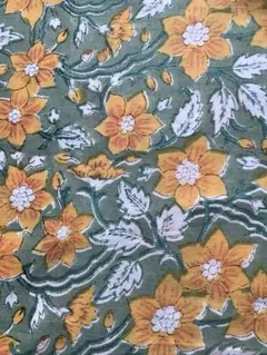 【ANUENUE様専用】インド綿.ブロックプリント100×110㎝ 3種