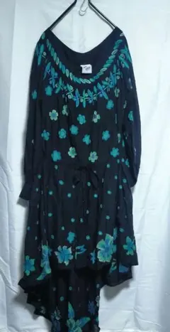 mimi liberte ミッシェルクラン花柄刺繍オフショルダー長袖ワンピース