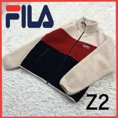 送料無料！ フィラ マルチカラー ゆるたぼ 00s ボア フリース ブルゾン