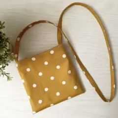 イエロードット♡キッズポシェット♡ハンドメイド