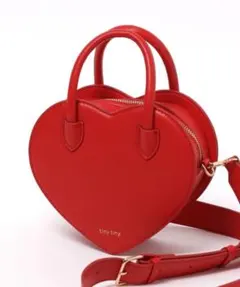 ハートバッグ　赤　tinytinyハート2WAYトートバッグ