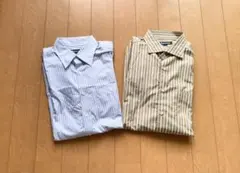 アクアスキュータム ストライプシャツ 2枚セット　LL