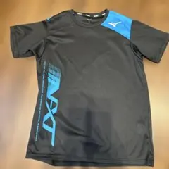 MIZUNO NXT バドミントンシャツ メンズM ブラック/ブルー