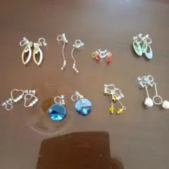 シリコン　イヤリングセット 多様なデザイン　8個