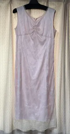 百貨店購入　en queteアンケート　パーティドレス　ピンク　レース　9号