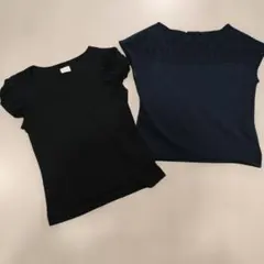 HANAE MORIネイビートップス Harrodsブラック パフスリーブ2点のサムネイル