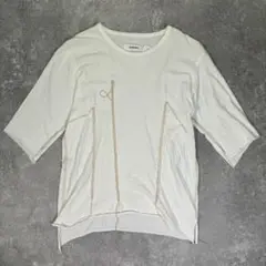 sulvam ダーツティーシャツ Tシャツ カットソー コットン100% 白