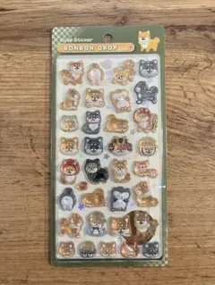 ボンボンドロップシール　和柄　芝犬　正規品　新品未開封