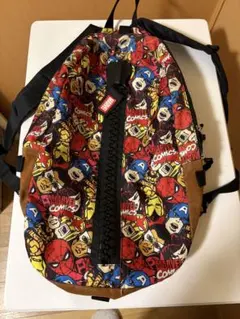【MARVEL】マーベル コミックス総柄 ビッグジッパー リュック バックパック