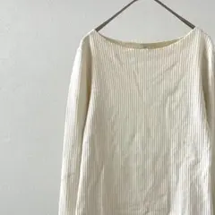 UNIQLO リブボートネックT 長袖 Tシャツ カットソー 無地 シンプル