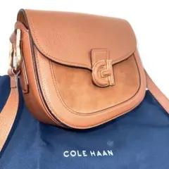 ✨極美品✨ コールハーン レザー×スエード ショルダーバッグ ブラウン