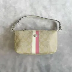 y2k coach accessory pouch signature pvc