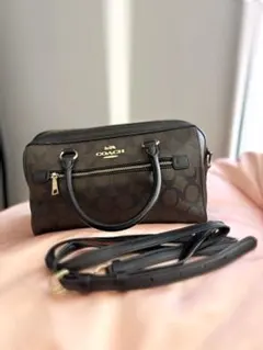 COACH ダークブラウン ショルダーバッグ